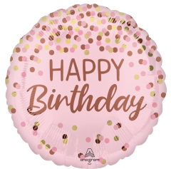 Standard Preety Pink Birthday folija balon 