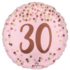 Standard Pretty Pink 30TH Birthday folija balon