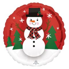 Standard Smile Snowman folija balon