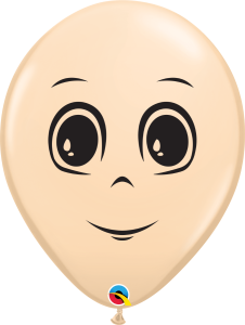 Latex baloni 40 cm Masculine face Blush