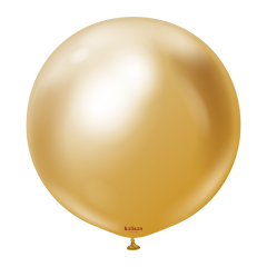 Latex baloni 90 cm Mirror (Chrome) Gold