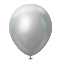 Latex baloni 13cm Mirror (Chrome) Silver