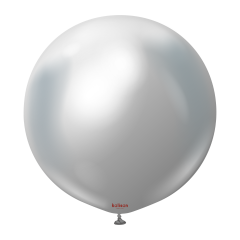 Latex baloni 60 cm Mirror (Chrome) Silver