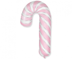 Maxi XMas Lollypop White/pink Folija Balon