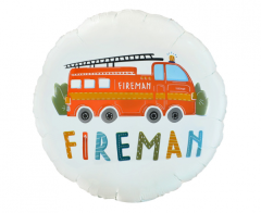 Standard Fireman Round folija balon