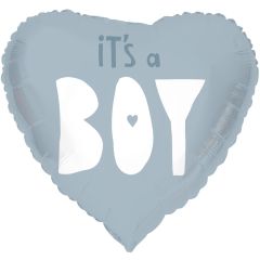Standard Heart Its a Boy blue folija balon
