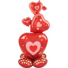 AirLoonz Stacking Hearts folija balon