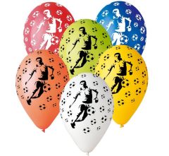 Latex baloni 30 cm Soccer Players multicolor 5/1