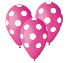 Latex baloni 30 cm Dots Pink