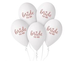 Latex baloni 30 cm Bride To Be White