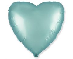 Standard srce Satin Light Blue folija balon