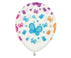 Latex baloni 30 cm Butterflies