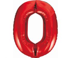 Folija balon B&C številka 0 Red 85 cm