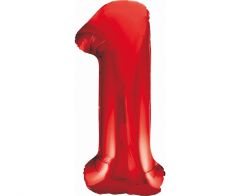 Folija balon B&C številka 1 Red 85 cm