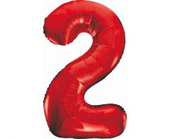 Folija balon B&C številka 2 Red 85 cm