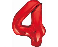 Folija balon B&C številka 4 Red 85 cm