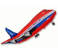 Maxi Red Airplane folija balon 45x100 cm