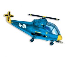 Maxi  Helicopter blue folija balon 57x96 cm