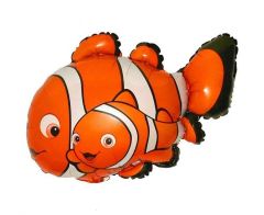Mini 14"FX Smiling Clown Fish folija balon na palčki