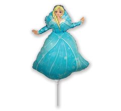 Mini 14" Ledena Princeza folija balon na palčki