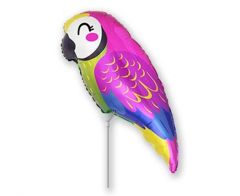 Mini Parrot folija balon na palčki