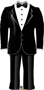 Maxi Groom˙s Tuxedo folija balon