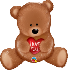 Maxi I Love You Teddy Bear folija balon