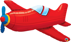 Maxi Red Vintage Airplane folija balon
