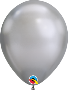 Latex baloni 28cm Chrome Silver