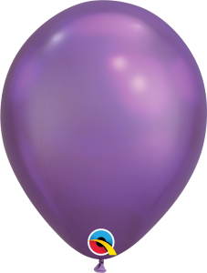 Lateks baloni 18cm Chrome Purple 