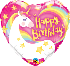 Mini Bday Magical Unicorn folija balon na palčki 