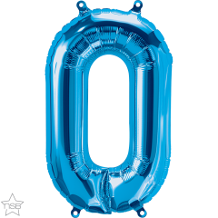 Mini folija balon številka 0 Blue