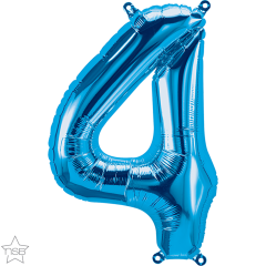 Mini folija balon številka 4 Blue