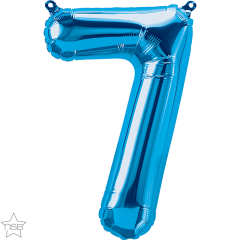 Mini folija balon številka 7 Blue