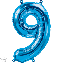 Mini folija balon številka 9 Blue
