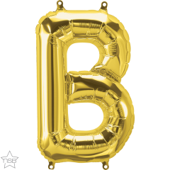 Mini folija balon črka B Gold  