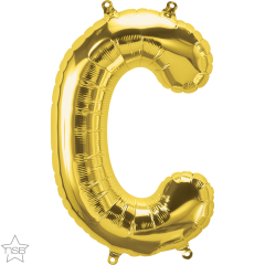 Mini folija balon črka C Gold