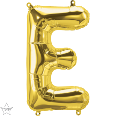 Mini folija balon črka E Gold