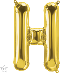 Mini folija balon črka H Gold