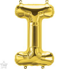 Mini folija balon črka I Gold