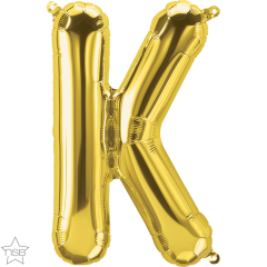 Mini folija balon črka K Gold  