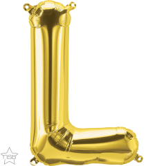 Mini folija balon črka L Gold  
