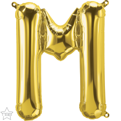 Mini folija balon črka M Gold  