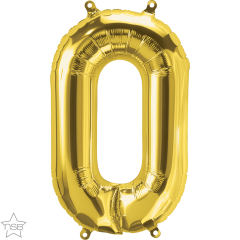 Mini folija balon črka O Gold  