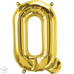 Mini folija balon črka Q Gold  