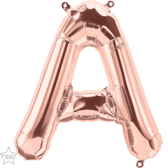 Mini folija balon črka A RoseGold  