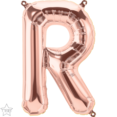 Mini folija balon črka R RoseGold  