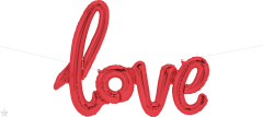 Napis Love Red folija balon