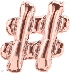 Mini folija balon znak # RoseGold  