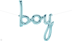 Napis Boy Pastel Blue folija balon